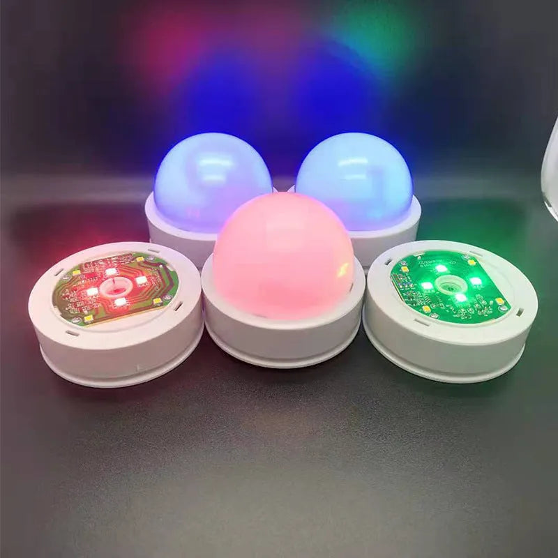 Colorful 3D shooting night light with ABS shade, remote and touch control, USB powered, 80x80x29mm
