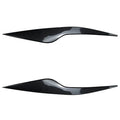 Ford Focus front headlight with carbon fibre pattern ABS eyelid sticker trim applied