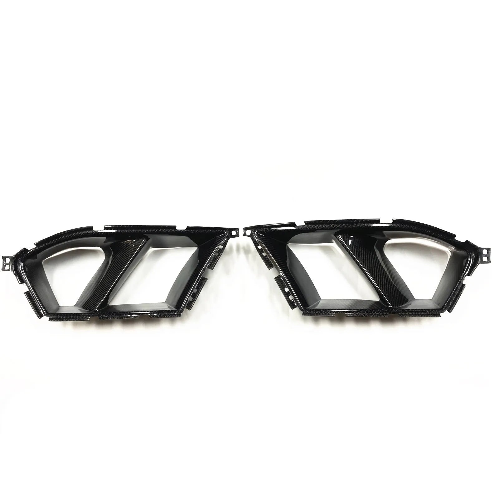 Dry carbon fiber front bumper grille for BMW M3 M4 G80 G82 black 3K weave UV coating