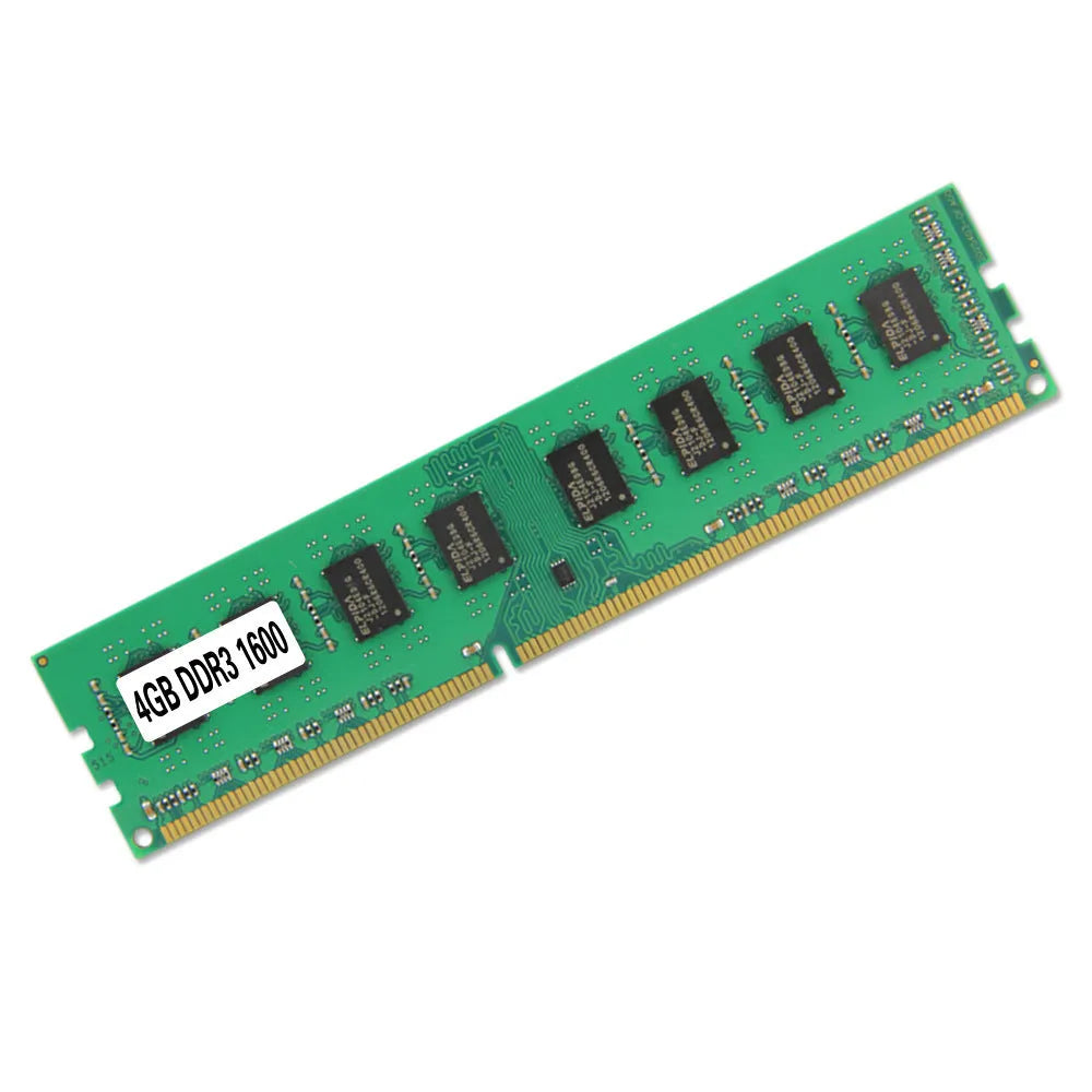Single 4GB DDR3 1600MHz desktop memory module for AMD-compatible PC upgrade.