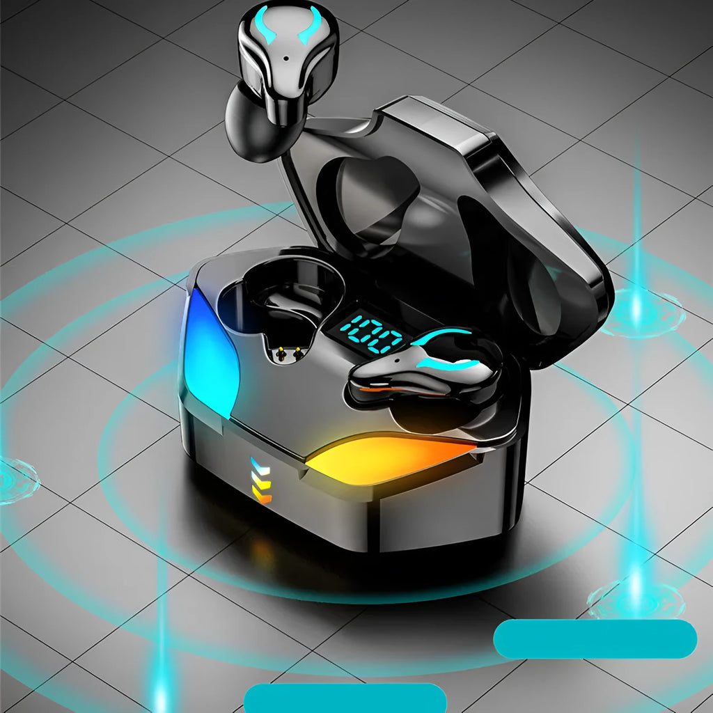E-sports low-latency gaming Bluetooth headset in earplug style with Bluetooth 5.2 stereo sound
