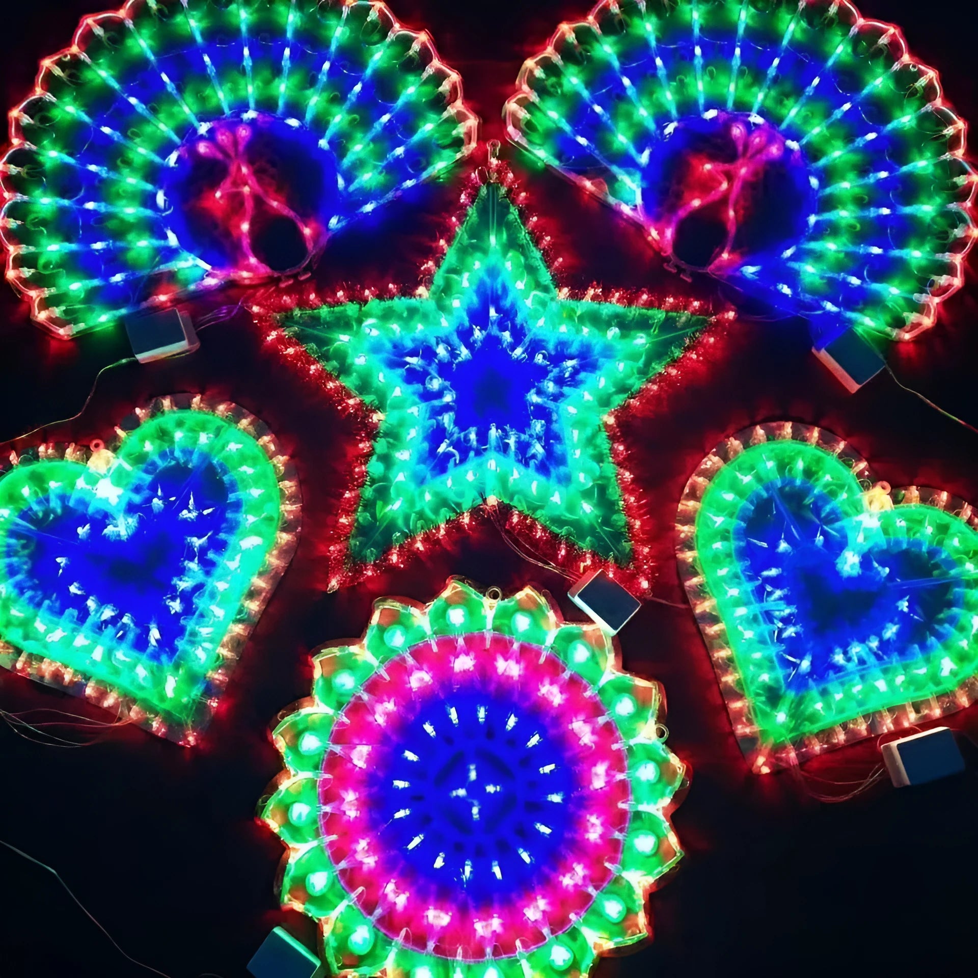 Christmas festival plug-in outdoor decorative string lights with plastic shell and IP44 rating