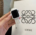 Braided paracord smart watch strap in black colour compatible with Apple Watch Samsung Huawei models