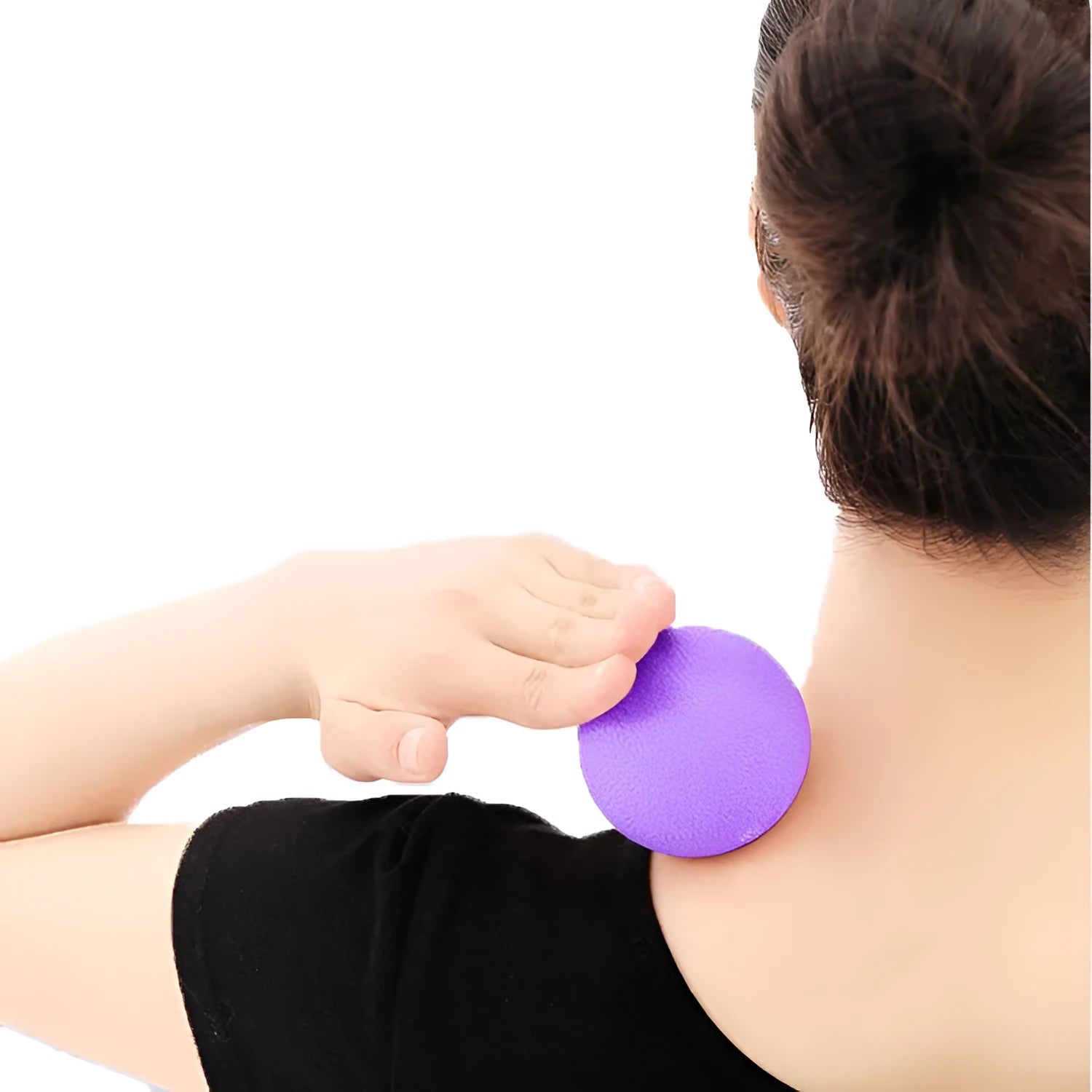 Round TPE yoga massage ball 6.1 cm diameter in green