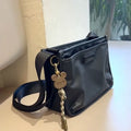 Unisex casual retro crossbody bag in Oxford cloth, small square shape, cool trendy style, single bag without ornaments