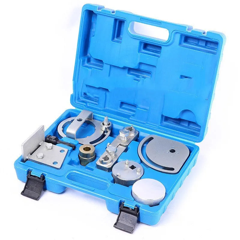 Volvo Land Rover timing tool set with 8 carbon steel pieces for engine cam and crank alignment