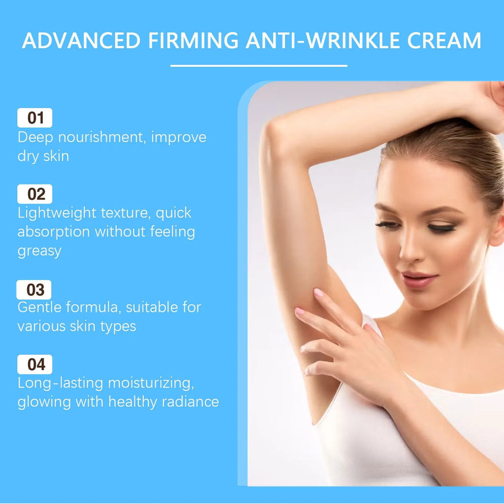 100g gentle moisturizing body cream with glycerin and hyaluronic acid in a white tub