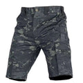 Beetle elastic waist multifunctional camouflage shorts for men and women in green colour