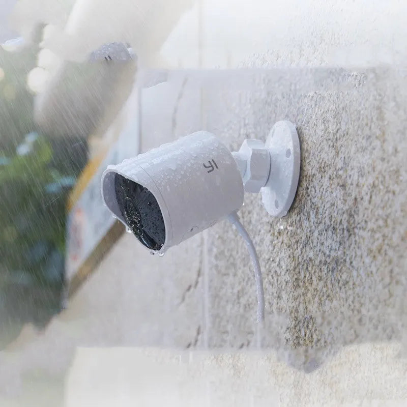White wireless dome security camera 1080P with 3.6mm lens for night vision outdoor monitoring