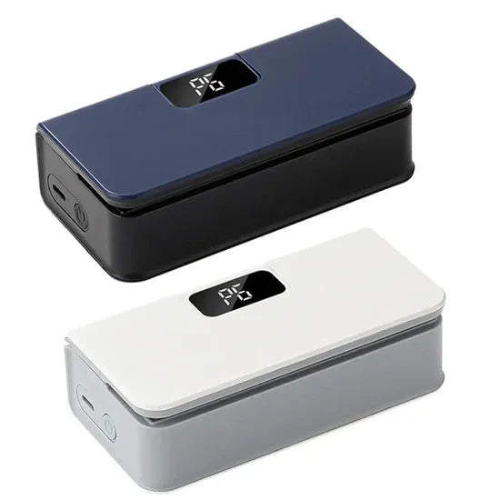 Small portable mini sealing machine heat seal food hand press snack plastic bag white and blue