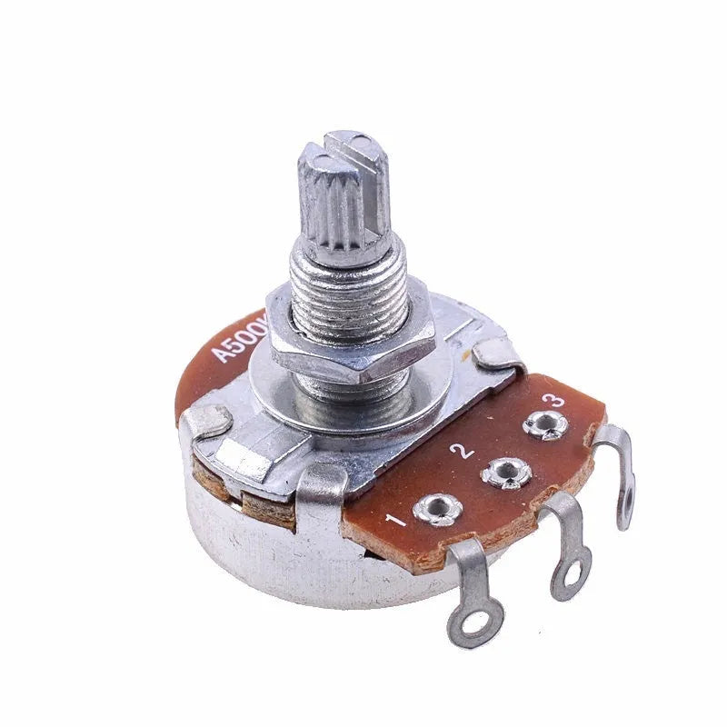 Metal electric guitar potentiometer knob replacement part for tone and volume controls