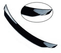 Bright black Mazda 3 Axela Exela tail trim for 2014-2021 models showing sports tail blade design