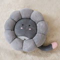 Cat nest mat in PV velvet and crystal super soft fabric, green dinosaur colour, size L 55x55x18 cm