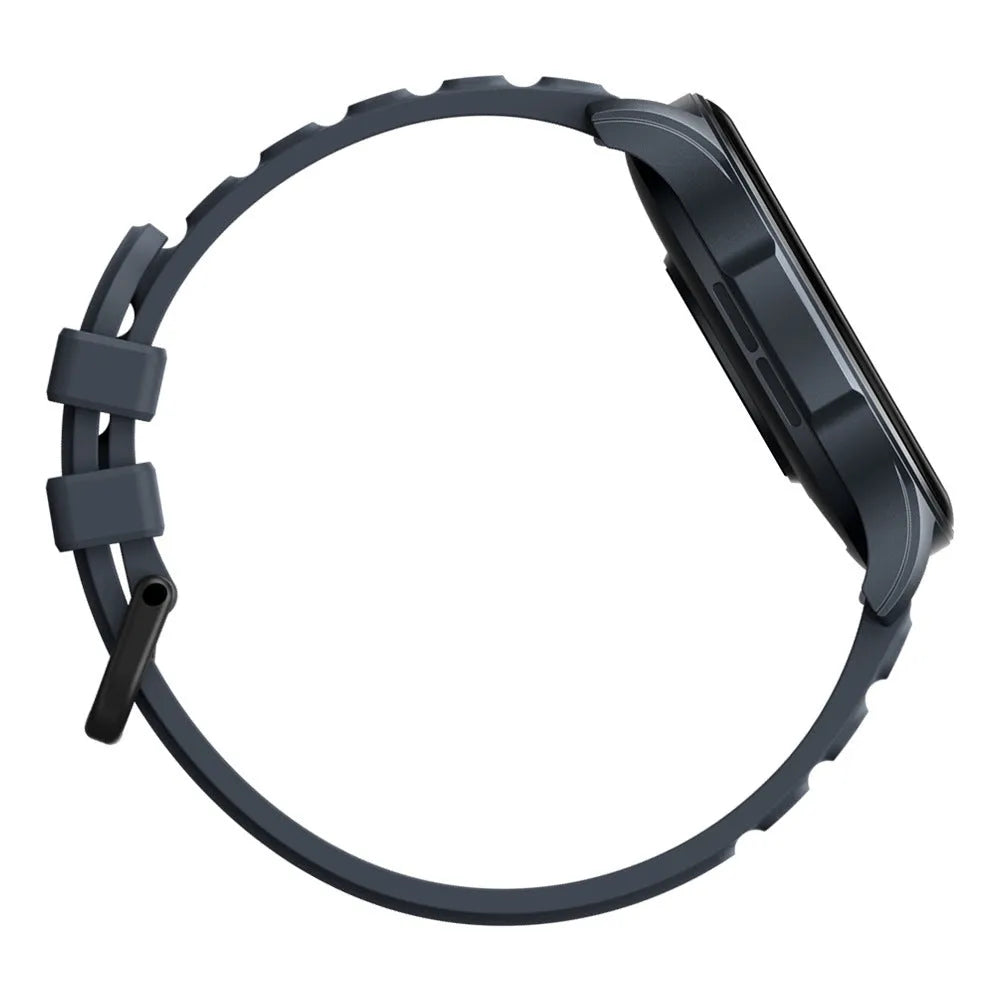 Smart watch with AMOLED display, Bluetooth calling, heart rate and blood oxygen sensors, available in pink gray blue
