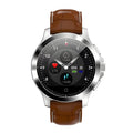 W8 ECG smart bracelet with 304 stainless steel body and black TPU strap showing heart rate reading on display