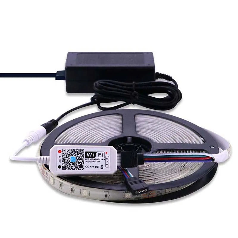 ZJ-MW-RGB WiFi light bar controller white casing 53mm by 24mm by 11mm for RGB LED strips