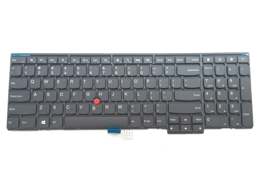 Black wired USB replacement keyboard for Lenovo E531 laptop
