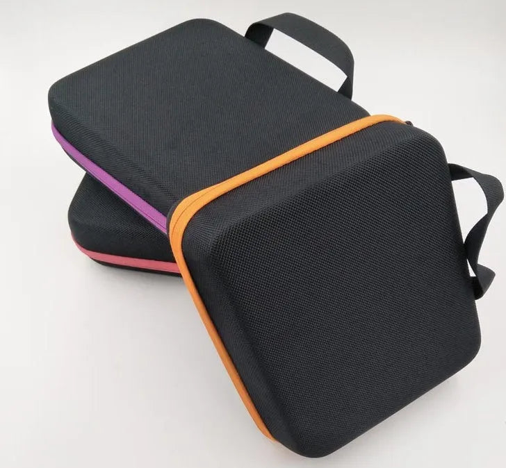 EVA essential oil storage bag with 30 compartments in cube design, wall-mounted organiser