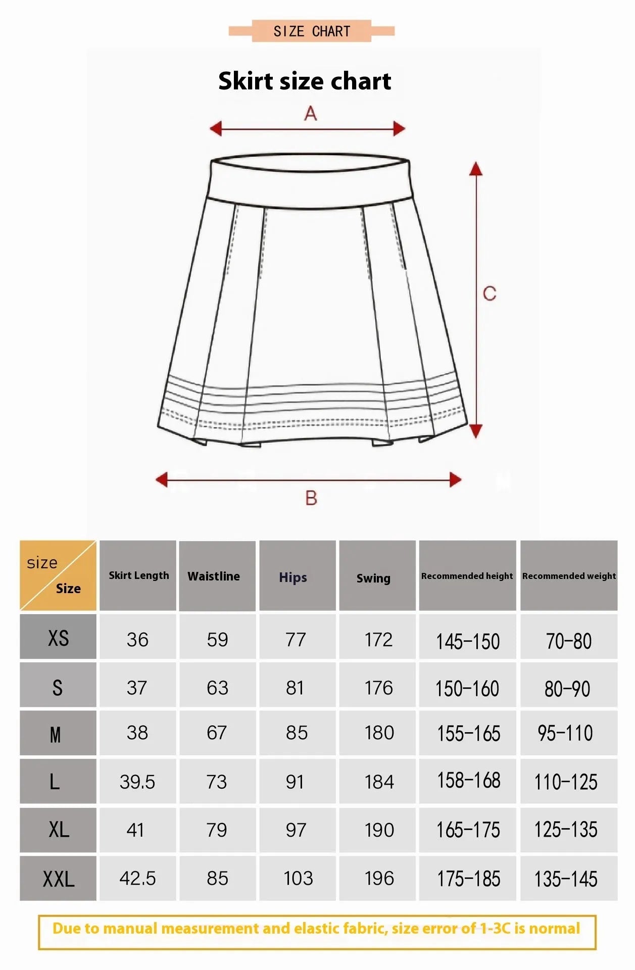 Women's high waist half-length breathable sports skirt in Blue for golf tennis badminton