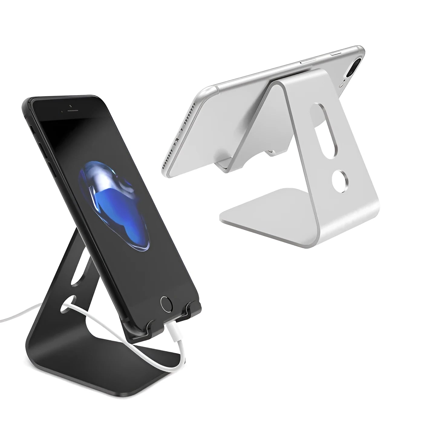 Universal Phone Buddy metal aluminium alloy stand for tablet and mobile phone in Black