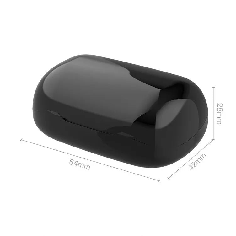 TWS bluetooth headset with charging case in black colour