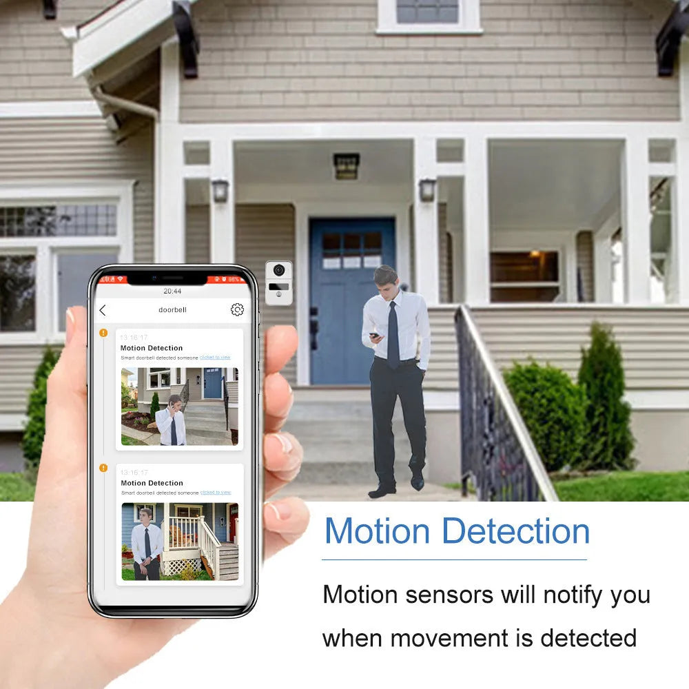 10-inch video intercom doorbell system with 1080P HD camera and indoor display unit