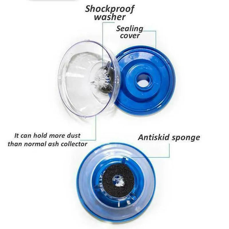 Blue bowl-shaped electric hammer dust cover for collecting drilling debris, shown with dimensions 88mm by 50mm by 44mm.