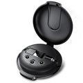 3-in-1 magnetic retractable style charger with three plugs and 1m cable for universal phone charging
