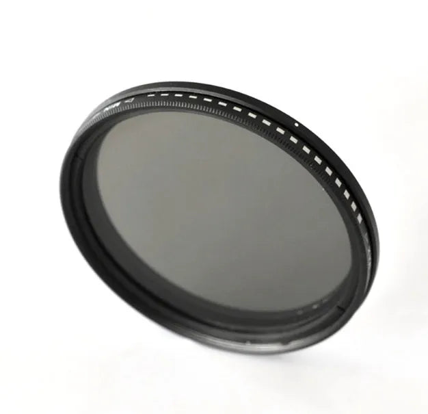 Adjustable multi-diameter camera neutral density filter with ND2 ND4 ND8 ND400 gradings