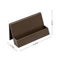 Creative business card storage display stand in geometric PS material, holds 20 cards, available in six colours