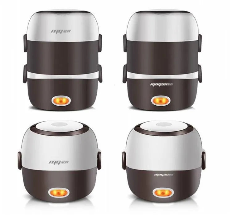 2-litre electric rice cooker with steamer layers, 200W, lightweight 1.3kg