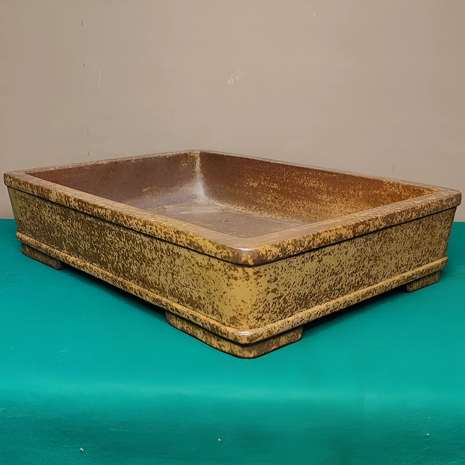 Yixing zisha purple sand rectangular ceramic flowerpot for flowers and plants