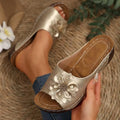 Women's dark brown peep-toe slippers with a fish-mouth design, PVC upper, and thick rubber sole.