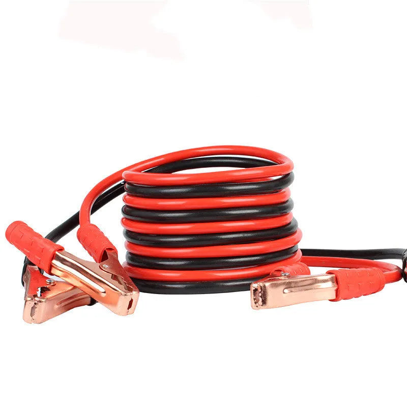 500A black and red car battery clip emergency starter cable with 2m PVC copper core in OPP bag