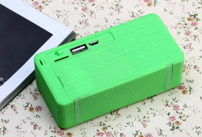 Cannon X3 mini cube Bluetooth speaker in five colour options showing compact portable design