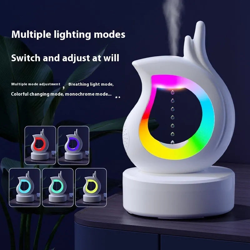 Anti-gravity USB aroma diffuser in Orchid style with Type-C power cable