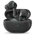 Pro4 black and white Bluetooth 5.0 earbuds with charging case on a white background.