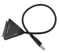Black USB 3.0 to SATA 7+15 pin adapter cable for connecting hard drives externally