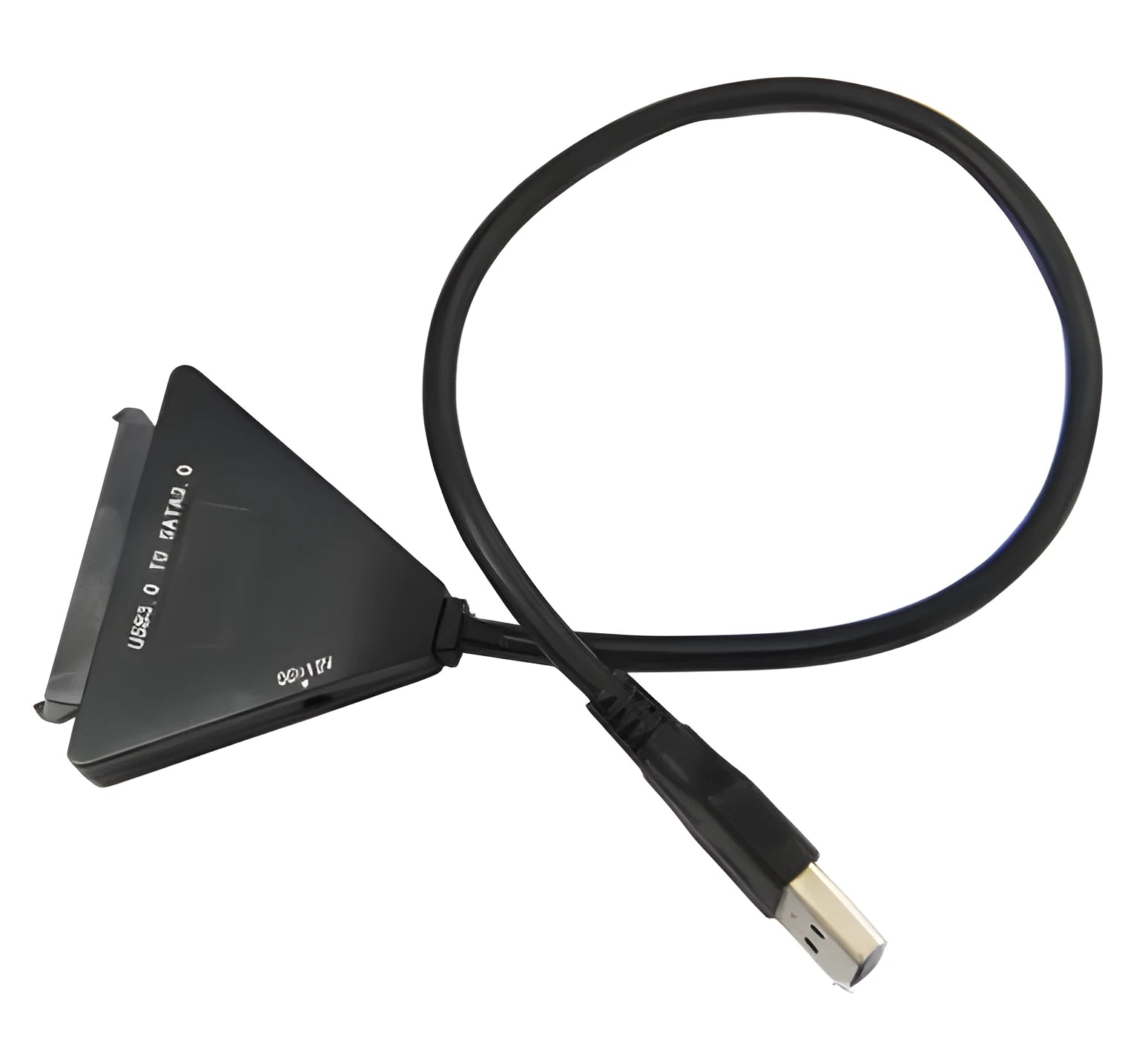 Black USB 3.0 to SATA 7+15 pin adapter cable for connecting hard drives externally