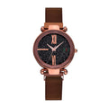 Ladies quartz watch round 32mm dial stainless steel strap jewellery buckle alloy case