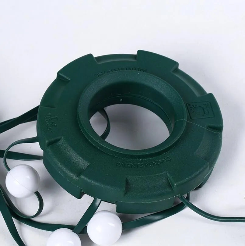 64 LED dazzler shower tree light string with dimming and colour change on a Christmas tree