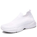 Slip-on breathable lightweight lazy sock shoes in 2205 Black with mesh lining and PVC sole
