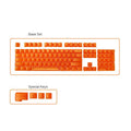 104-key PBT transparent keycap set in four translucent colours OEM profile mechanical keyboard