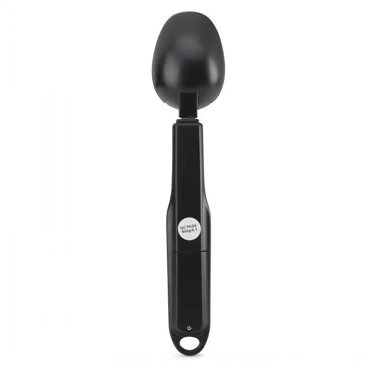 Smart measuring spoon digital scale with stainless steel body and digital display, 0.1g precision, 300g capacity