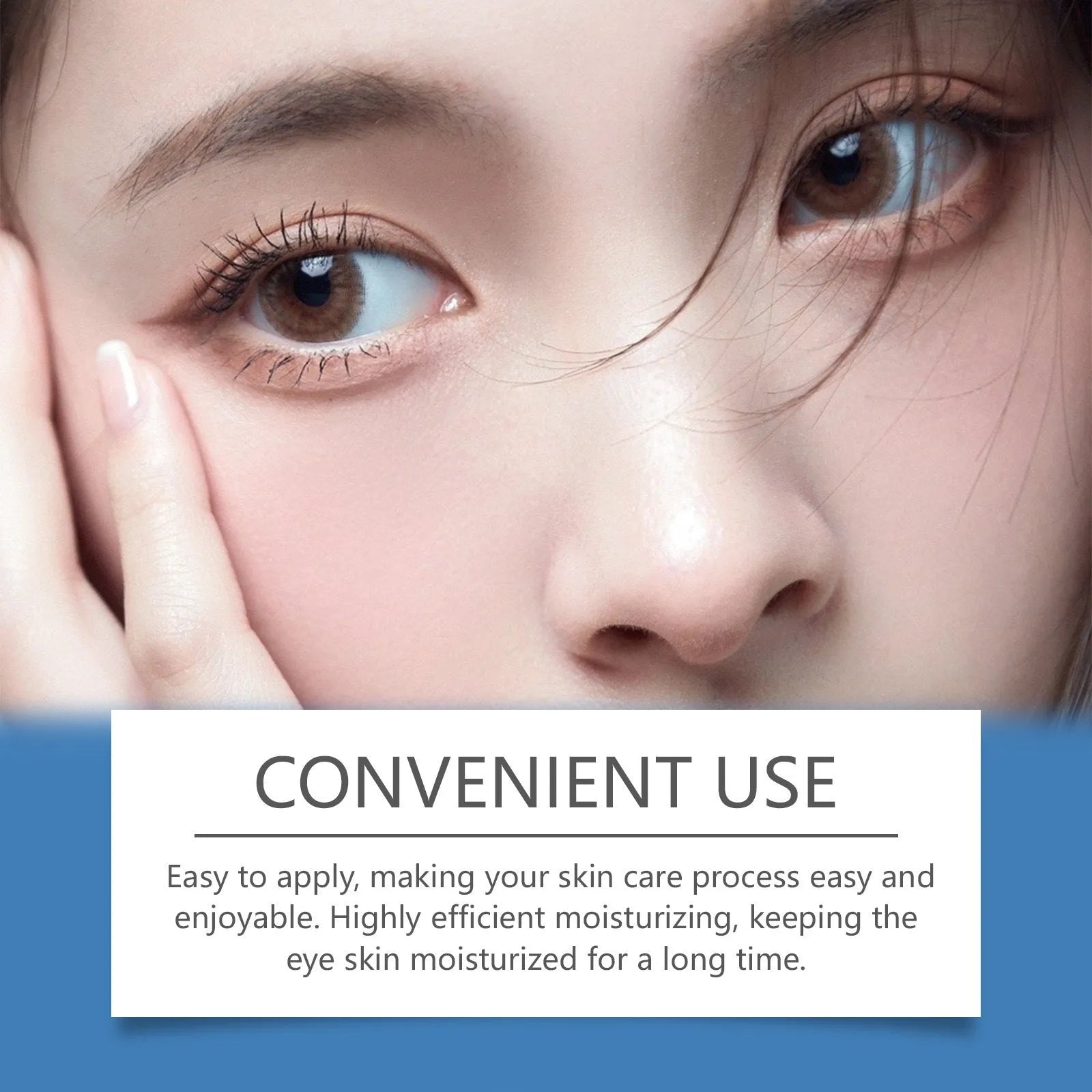 Viareline Collagen Firming Eye Cream in white jar with gold lid, 15g, for smoothing and moisturising under-eyes