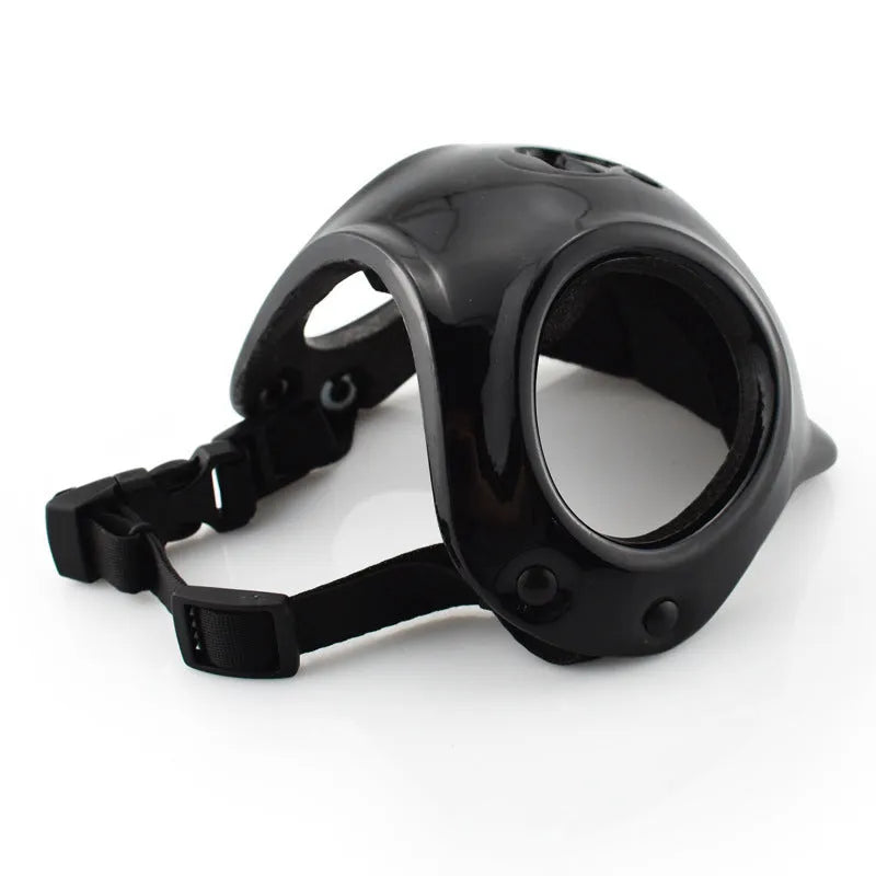 Plastic cycling hat helmet for small and medium dogs in black, white, and pink free size