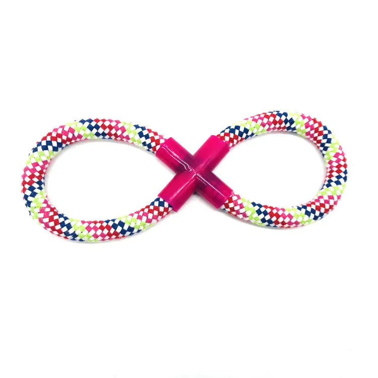 12-piece cotton rope pet toy set in assorted colours for bite-resistant interactive dog play