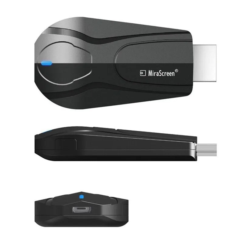 Black wireless HDMI screen player for smart phone screen mirroring