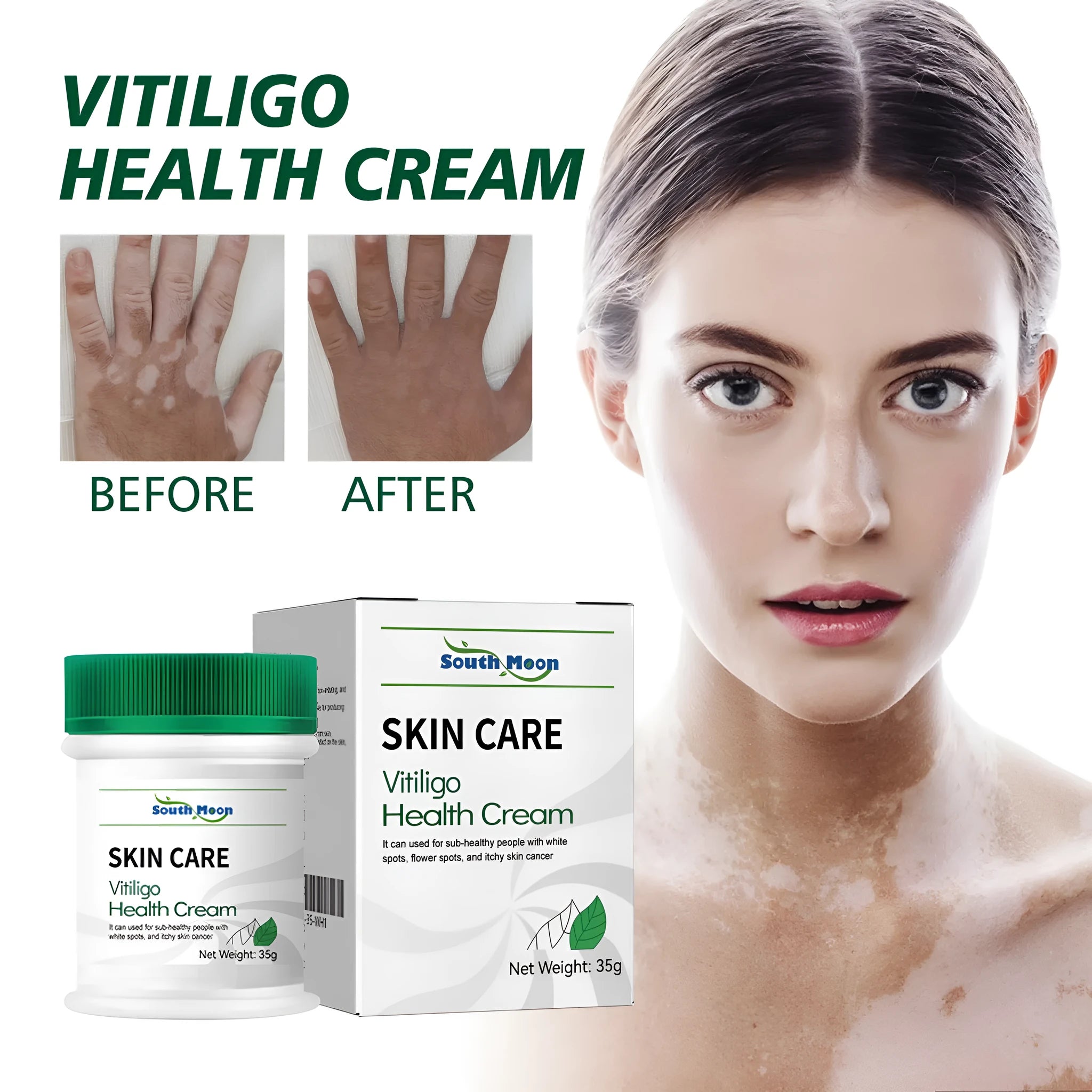 35g jar of body care cream for cleansing and moisturising orange peel skin