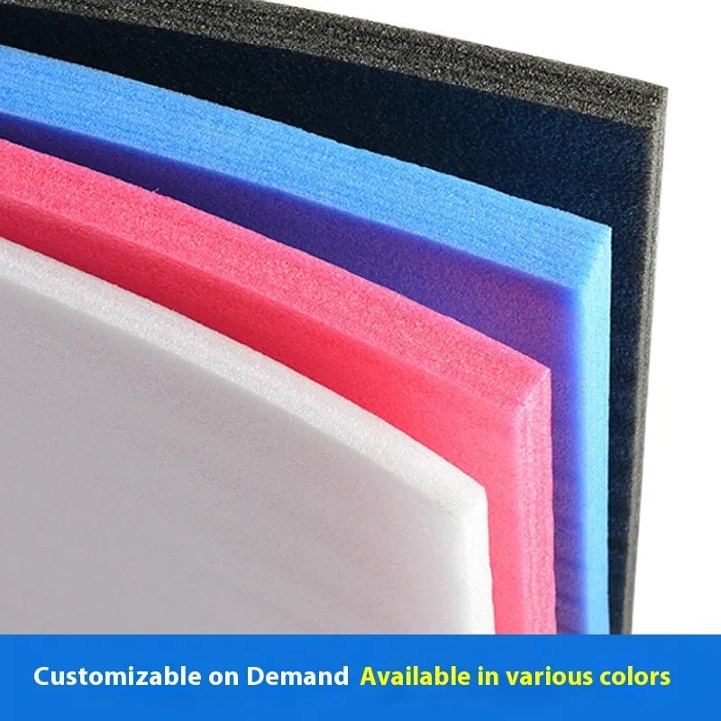 White high-density EPE pearl cotton foam board sheet measuring 200cm by 100cm.